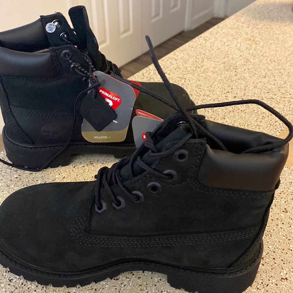 Brand new Youth Timberland 6" Premium Waterproof Boots-all black